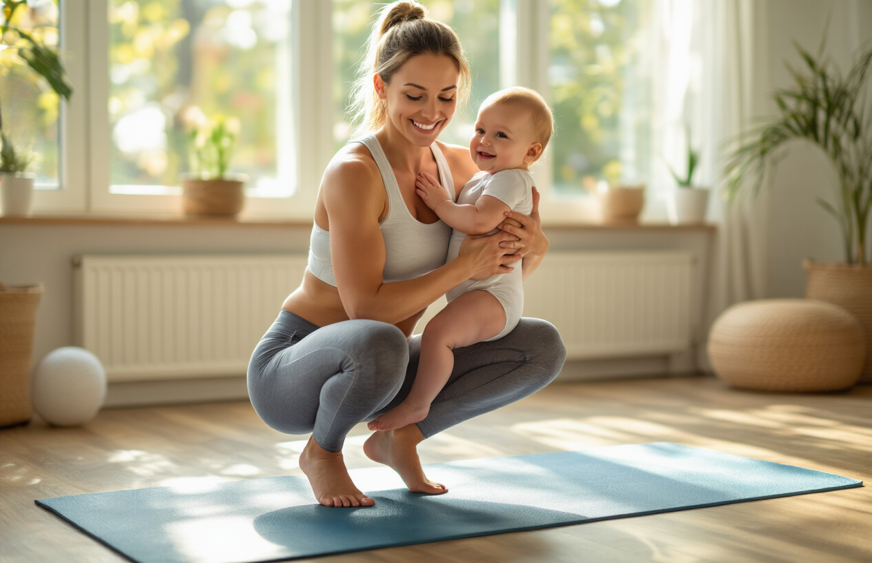 Safe Exercises You Can Do While Holding Your Baby
