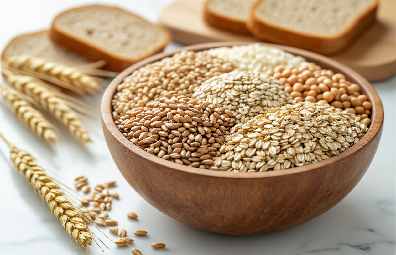 High-Fiber Whole Grains - Support Digestive and Liver Health