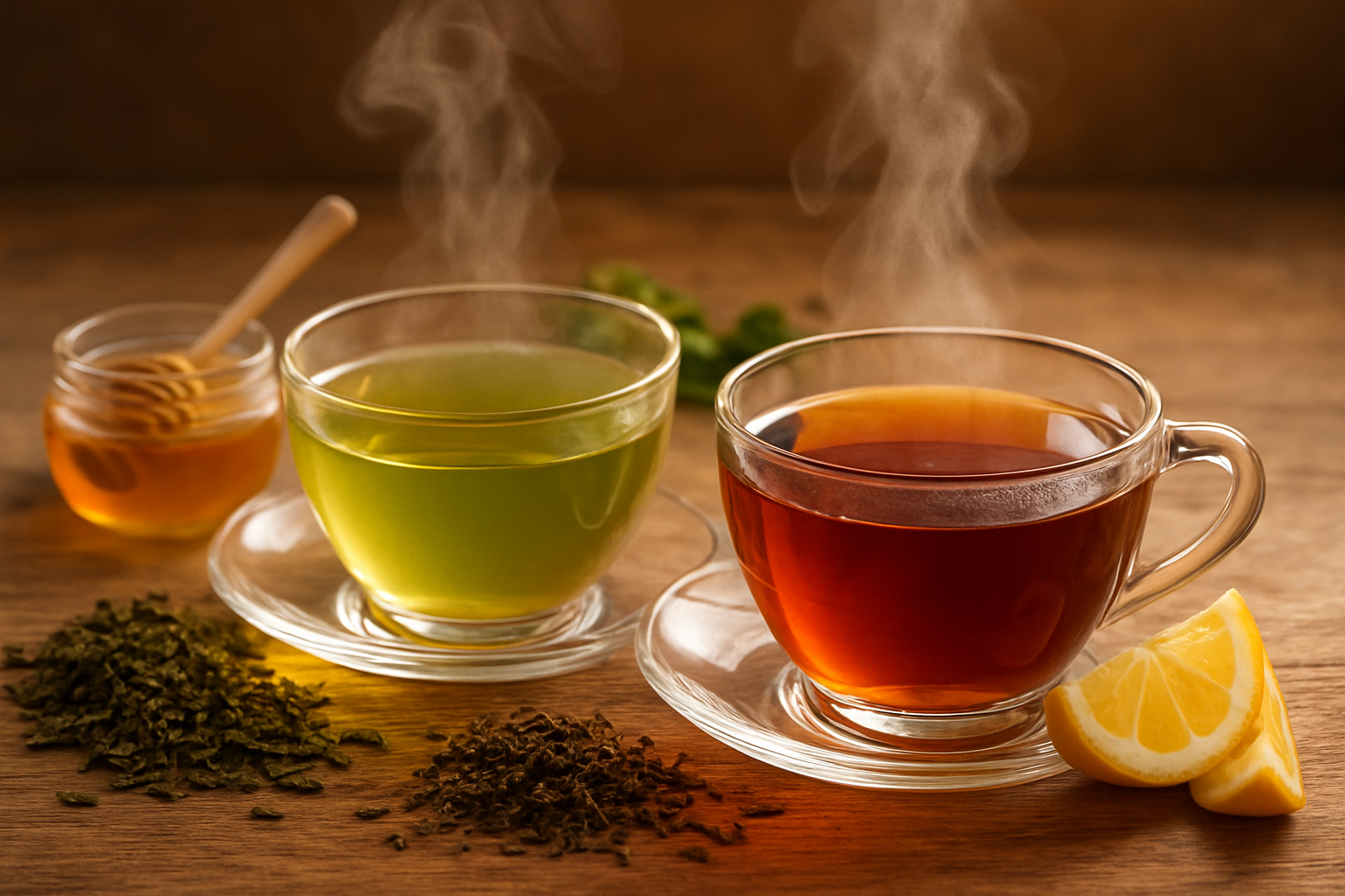 Green and Black Teas for Antioxidant-Rich Throat Care