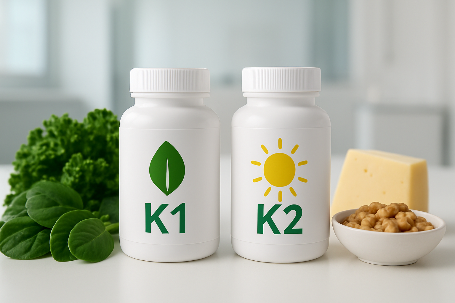 Vitamin K2 vs K1: Why the Difference Matters for Your Health